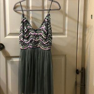 **Cute Short Beaded Dress**